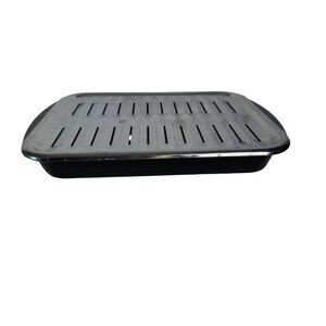 Heavy Duty Oven Metal Broiler Pan 2 Piece With Removable Drip Tray Kitchen Cook